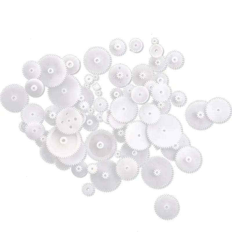 Abwe Different Styles White Plastic Gear Set 58 Pcs For Rc Toys 2