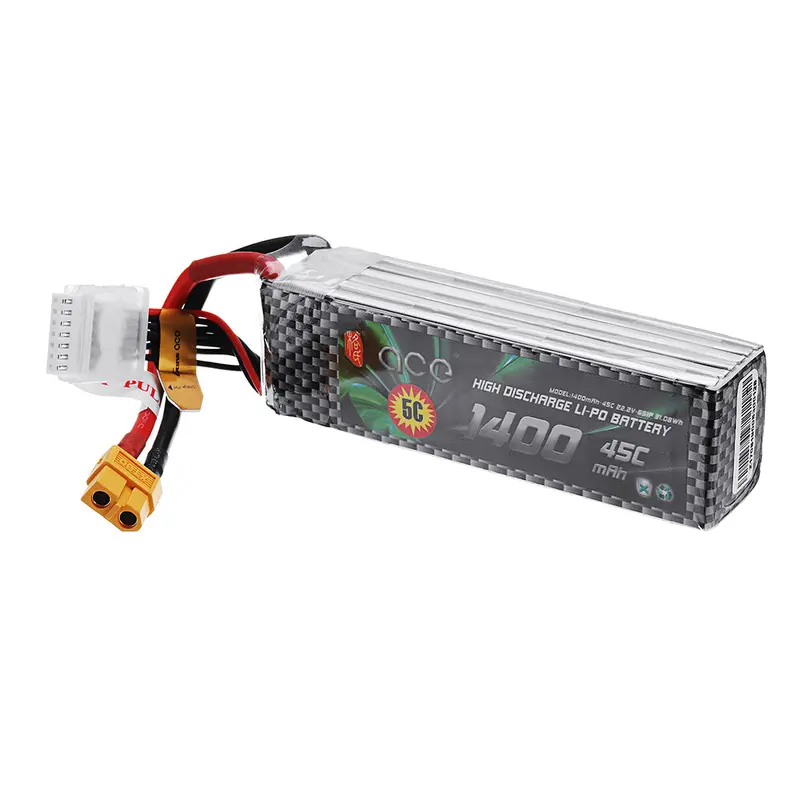 Ace Gens 22.2V 1400Mah 45C 6S Lipo Battery For Alzrc X360 Gaui X3 Align 450L Rc Helicopter 1
