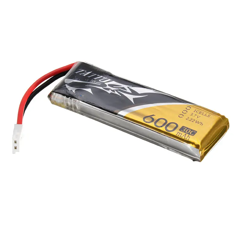 Ace Tattu 3.7V 600Mah 30C 1S1p Lipo Battery Molex Plug Eachine H8 E010s Rc Drone Helicopter 1