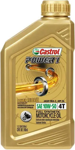 Aceite Castrol Sintético Power 1 4T 10W-50 X 946Ml 1