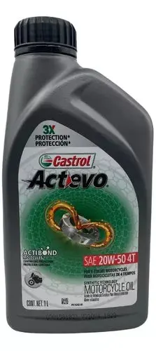 Aceite Para Motor Castrol Actevo Mineral 4T 20W-50 Caja 6 Pz 1