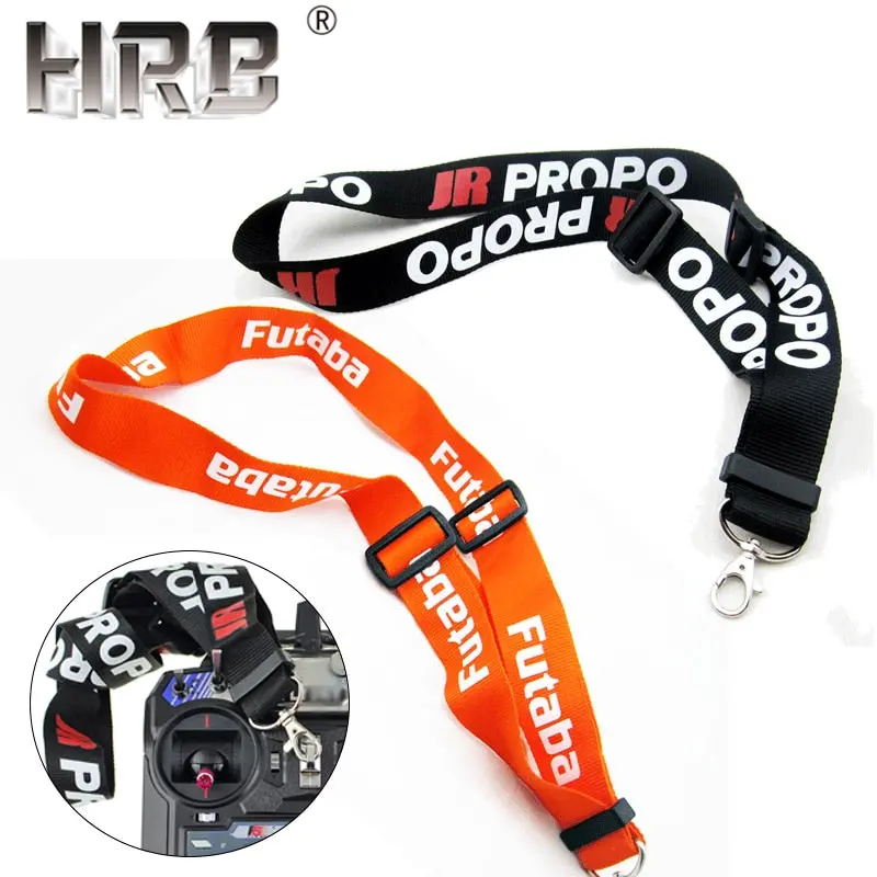 Adjustable Lanyard Strap Rc Parts For Jr Pro Propo Remote Controller Transmitter Fpv For Futaba Orange Black Neck Belts 14Cm Hot 1