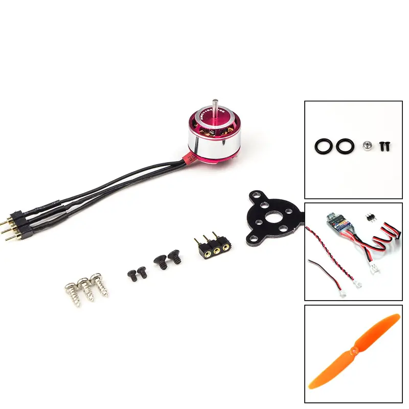 Aeorc Rc Power Combo Mm1104h 1104 Kv3700 3700Kv Brushless Motor + 1S/2S 5A Esc+5030 Prop For Rc Fixed Wing Airplane Plane 1