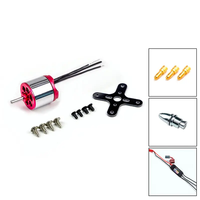 Aeorc Rc Power Combo Mm1914 1100Kv Kv1100 Adh300l Brushless Motor +20A Esc+3.5Mm Banana Plug Combo For Rc Fixed Wing Airplane Plane 1