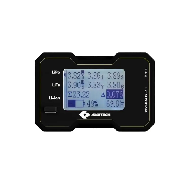 Aeritech Met 6 Indicator Display Battery Capacity Checker Voltage Meter For Lipo Life Li-Ion Nimh Nicd Battery 1