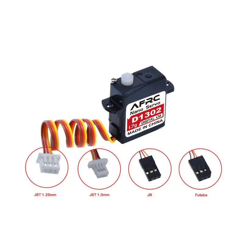 Afrc-D1302 Micro 1.7G Large Torque Mini Digital Servo For Rc Airplane Fixed Wing Helicopter 1
