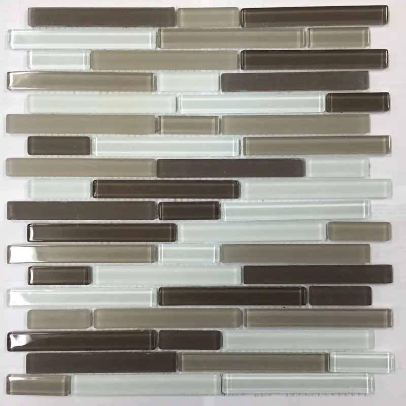 African Gray Glass Mosaic Tile 12" X12" 1
