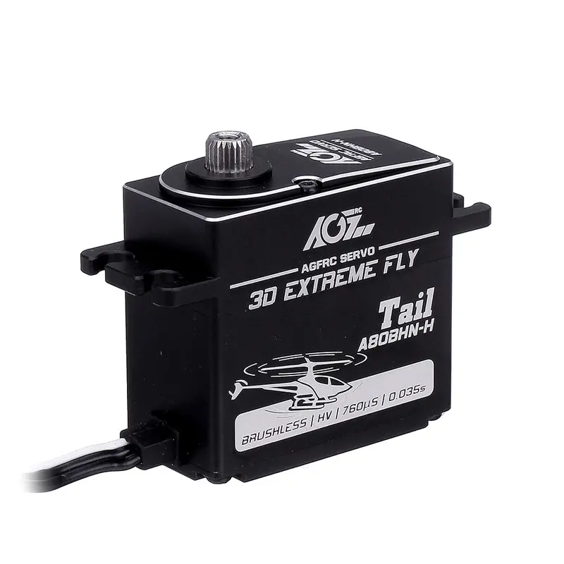 Agf A80bhn-H 22Kg Brushless High-Speed Head-Locking Metal Gear Digital Servo For 450-700 Rc Helicopter 1