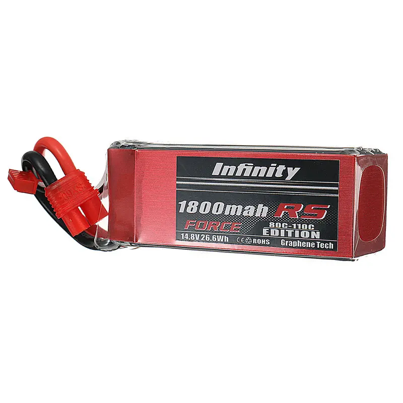 Ahtech Infinity 14.8V 1800Mah 4S1p 80C Sy60 Xt60 Plug Rs Force Edition Lipo Battery For Racer Drone 1