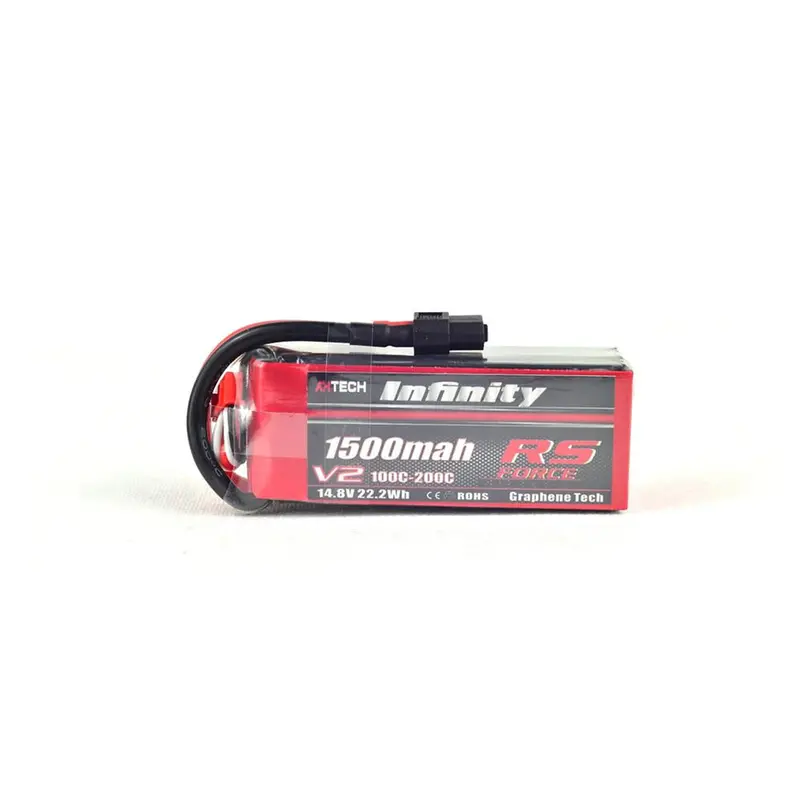 Ahtech Infinity 1500Mah 100C-200C 4S1p 14.8V Rs Force Edition Lipo Battery For Rc Fpv Racing Drone 1