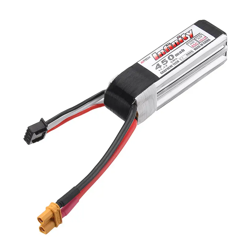 Ahtech Infinity 3S 11.1V 450Mah 85C Graphene Lipo Battery Xt30 For Rc Drone Fpv Racing Multi Rotor 1