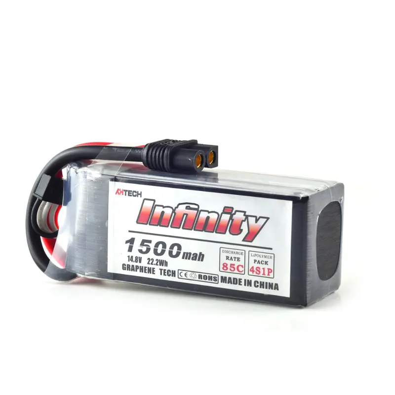 Ahtech Infinity 4S 14.8V 1500Mah 85C Graphene Lipo Battery Xt60 Support 15C Boosting Charger 1