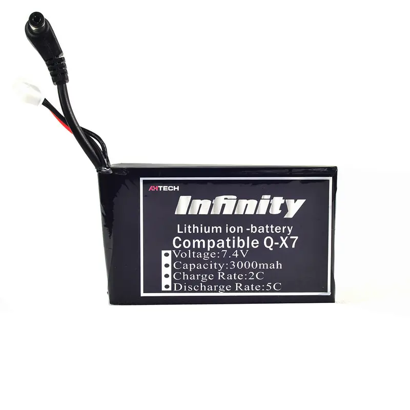 Ahtech Infinity 7.4V 3000Mah 2S 2C-5C Lipo Battery For Frsky Q X7 Transmitter 1