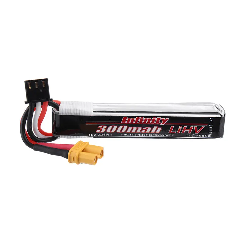Ahtech Infinity 7.6V 300Mah 60C 2S Hv 4.35V Lipo Battery Xt30 Plug For Betafpv Whoop Quadcopter 1