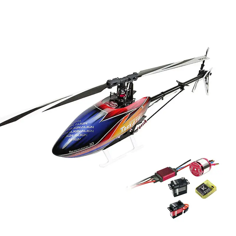 Align Doninator T-Rex 470Lp 6Ch 3D Flying Rc Helicopter Super Combo With Motor Esc Gyro Gdw Servos 1