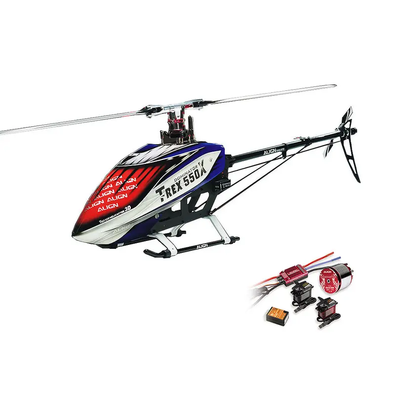 Align Doninator T-Rex 550X 6Ch 3D Flying Rc Helicopter Super Combo With Motor Servo Esc Gyro' 1