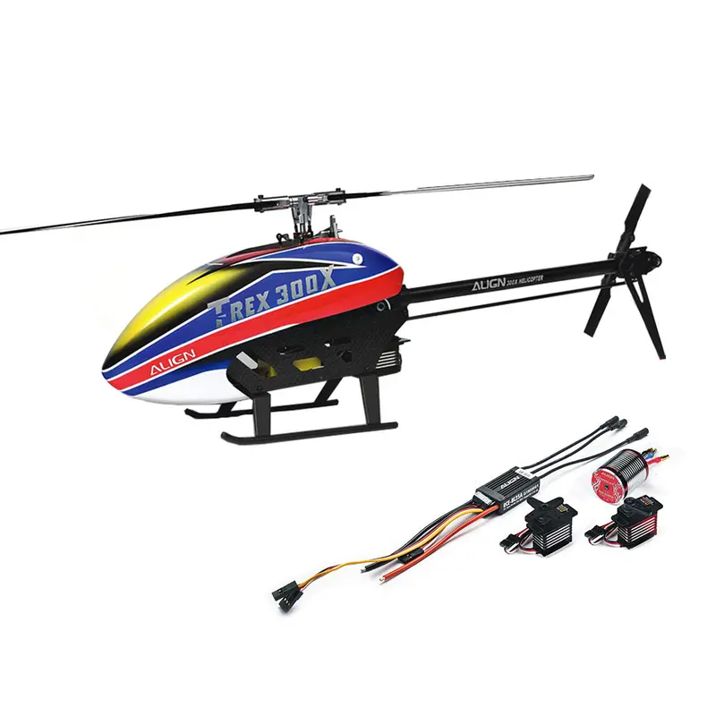 Align T-Rex 300X Dominator Dfc 6Ch 3D Flying Rc Helicopter Super Combo With Rce-Bl25a Esc 3700Kv Motor Digital Servos 1
