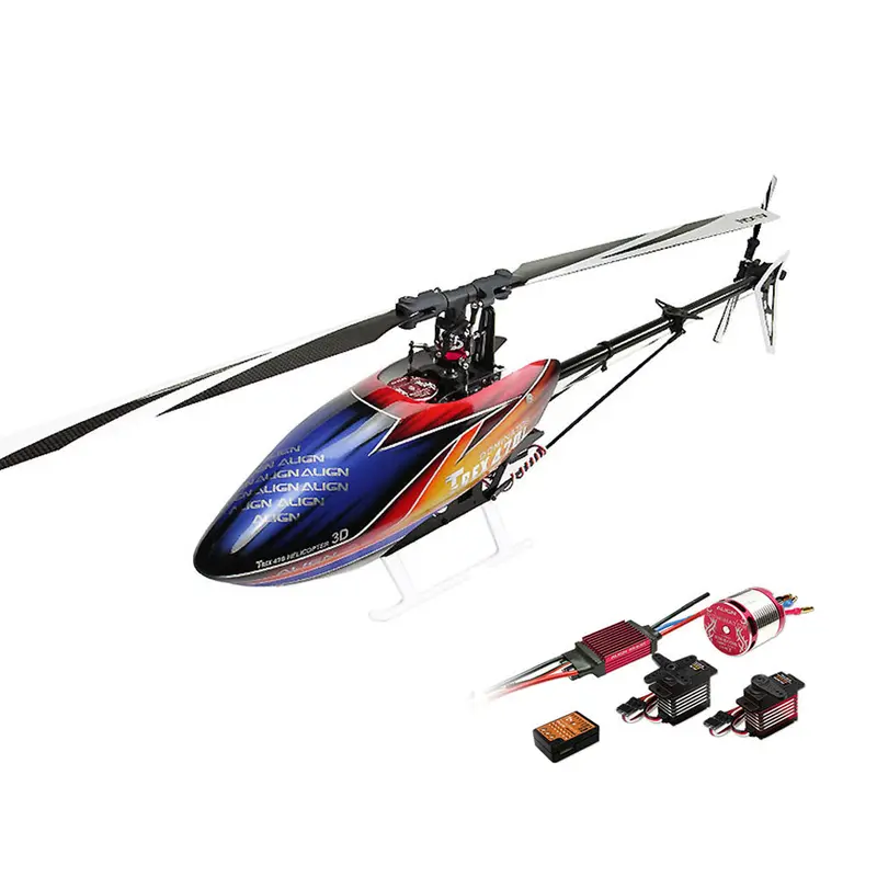 Align T-Rex 470Lp Dominator 6Ch 3D Flying Rc Helicopter Super Combo With 1800Kv Brushless Motor 50A Esc Digital Servos 1