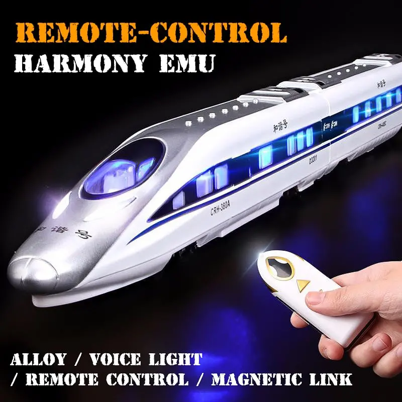 Alloy Harmony Remote Control High-Speed Train Toy High Speed Train Emu Children's Electric Simulation Model Toys For Children 1