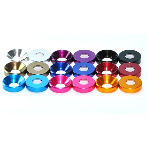 Aluminum Alloy M3 M4 Flat Head Countersunk Head Washer 5Pcs 1