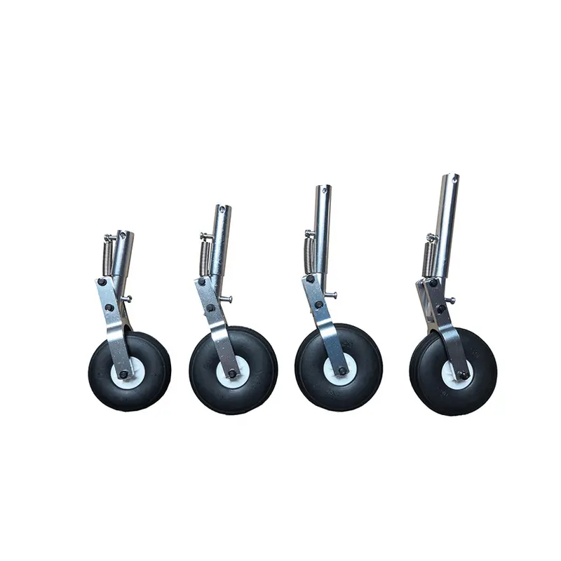Aluminum Alloy Retractable Landing Gear With Spring For Mtd Flying Wing Rc Airplane 1