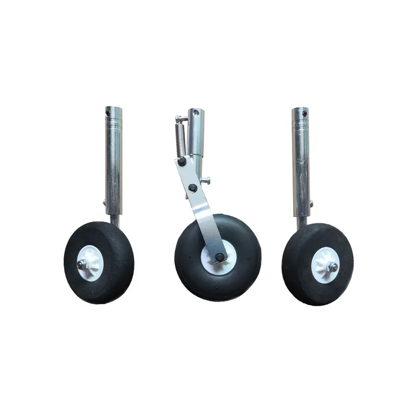 Aluminum Alloy Shock Absorber Retractable Landing Gear Set For Rc Airplane 1