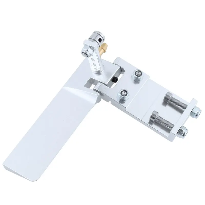 Aluminum Long Rc Boat Rudder With Water Pickup Absorbing Steering For Electric Gas Remote Control Model Parts Cnc(95Mm) 1