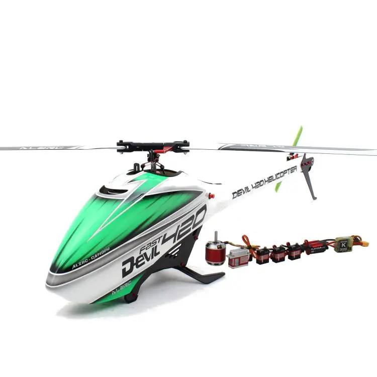 Alzrc Devil 420 Fast Fbl Rc Helicopter Super Combo 1