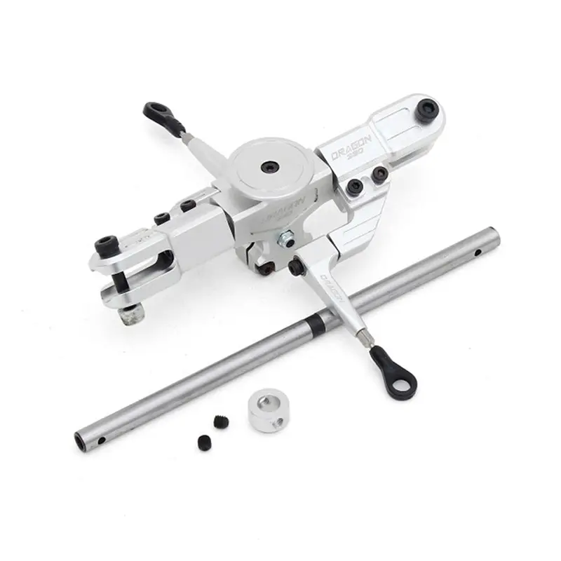 Alzrc Devil Rigid Sdc Dfc Main Rotor Head Set Silver For 450 465 480 Helicopter 1