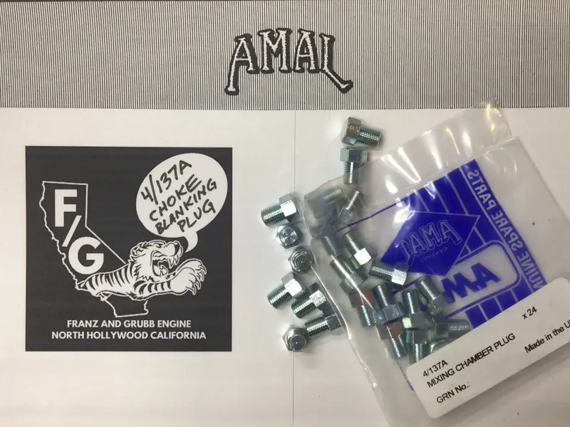 Amal Choke Blanking Plug 4/137A 1