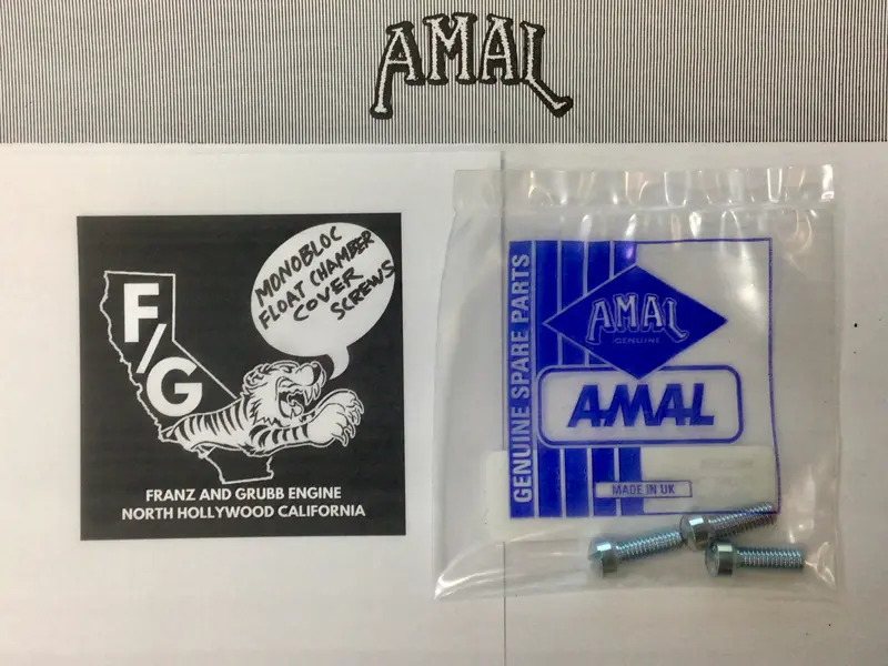 Amal Monobloc Float Cover Screw Set 1