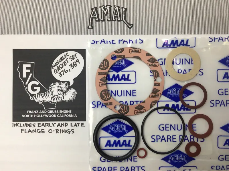 Amal Monobloc Gasket Set 376, 389, 689 1