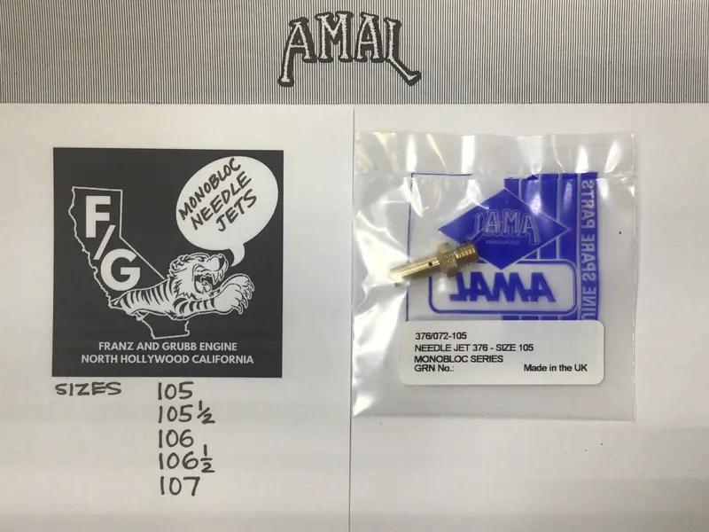 Amal Monobloc Needle Jets 1