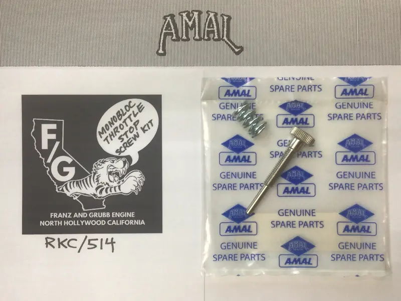 Amal Monobloc Throttle Stop Screw Kit 1