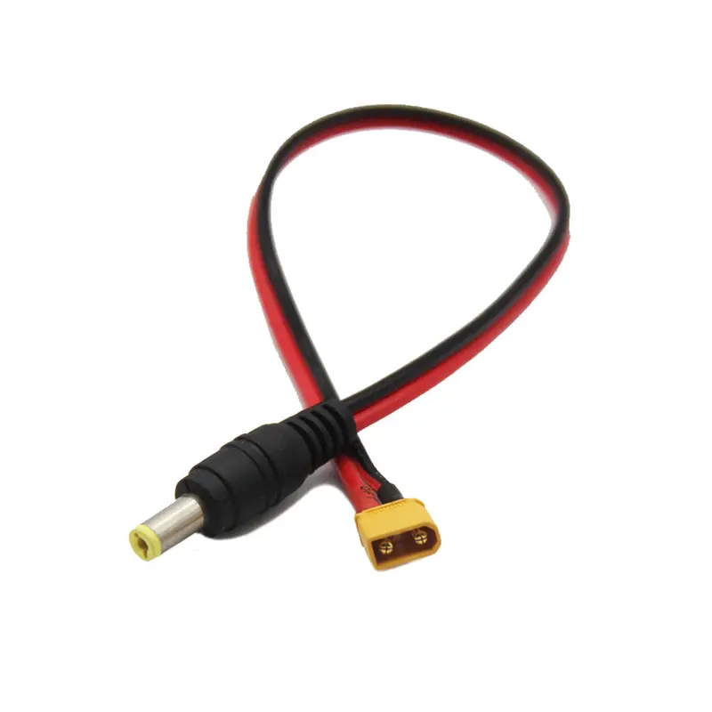 Amass 200Mm Xt30 Male Connector To Male Dc 5.5X 2.1Mm Adapter Power Cable For Fpv Goggles Battery 1