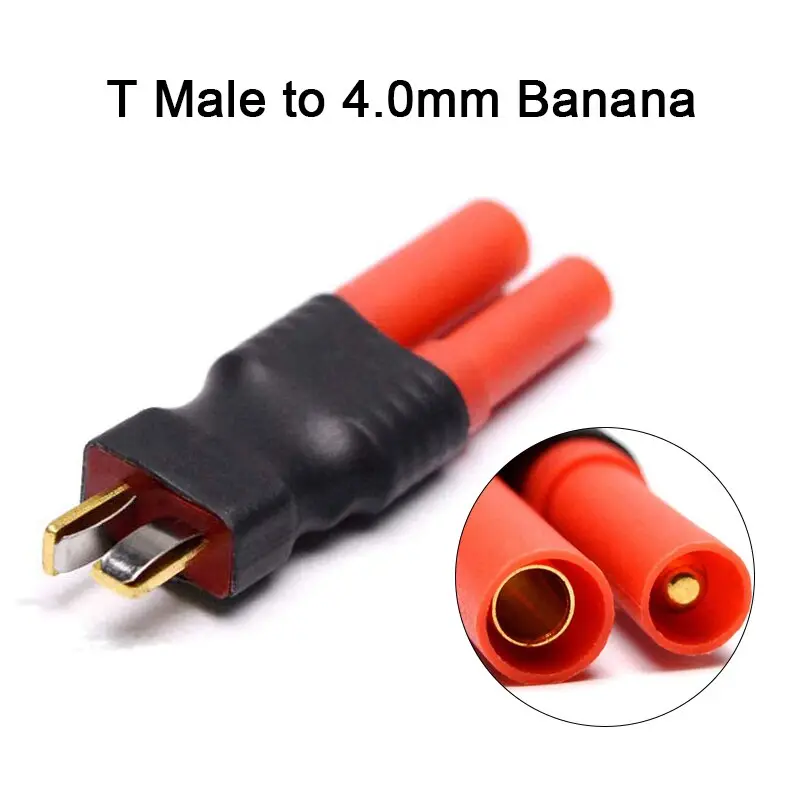 Amass Adapter Xt60 To Xt90 Ec5 Ec3 Trx T Deans Xt30u Female Male Connectors 4.0Mm Banana Plug Rc Lipo Battery Control Parts Diy 10