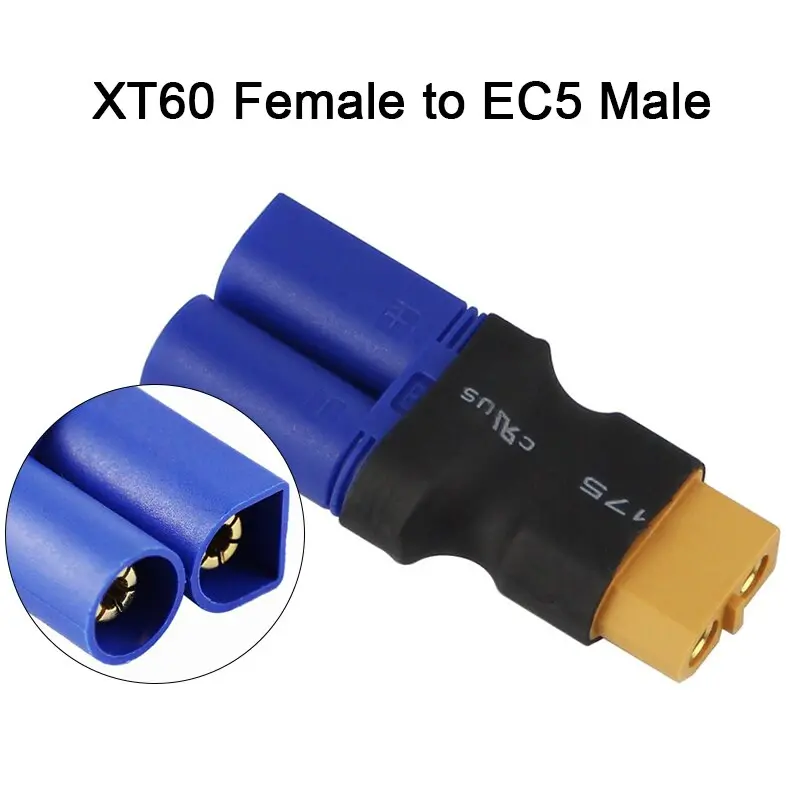Amass Adapter Xt60 To Xt90 Ec5 Ec3 Trx T Deans Xt30u Female Male Connectors 4.0Mm Banana Plug Rc Lipo Battery Control Parts Diy 12