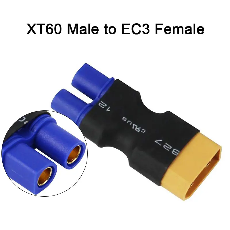 Amass Adapter Xt60 To Xt90 Ec5 Ec3 Trx T Deans Xt30u Female Male Connectors 4.0Mm Banana Plug Rc Lipo Battery Control Parts Diy 15