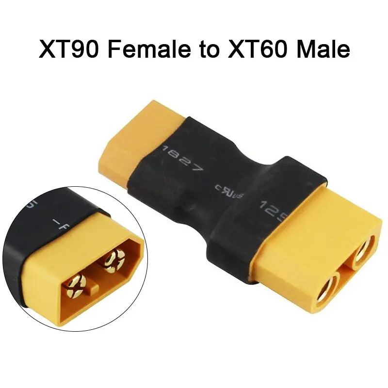 Amass Adapter Xt60 To Xt90 Ec5 Ec3 Trx T Deans Xt30u Female Male Connectors 4.0Mm Banana Plug Rc Lipo Battery Control Parts Diy 17
