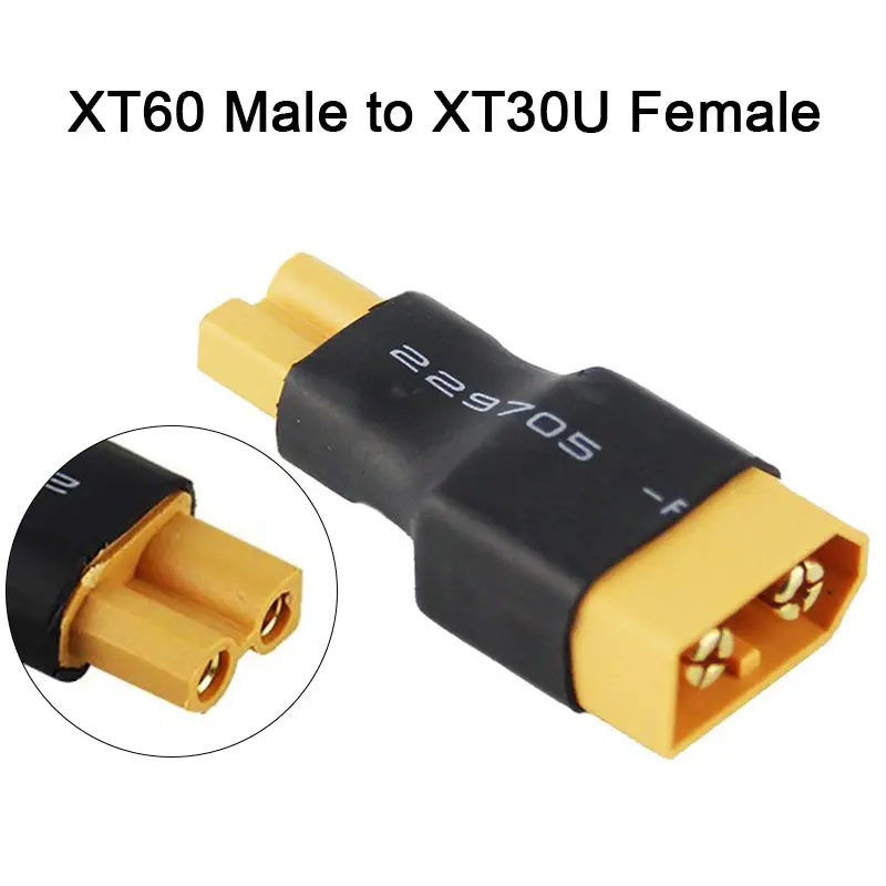 Amass Adapter Xt60 To Xt90 Ec5 Ec3 Trx T Deans Xt30u Female Male Connectors 4.0Mm Banana Plug Rc Lipo Battery Control Parts Diy 21