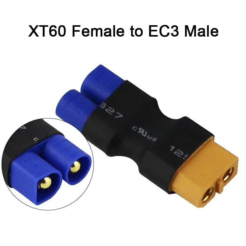 Amass Adapter Xt60 To Xt90 Ec5 Ec3 Trx T Deans Xt30u Female Male Connectors 4.0Mm Banana Plug Rc Lipo Battery Control Parts Diy 23