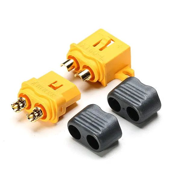 Amass Fixed Xt60-L Plug Connector With Sheath Housing Male & Female 1 Pair 1