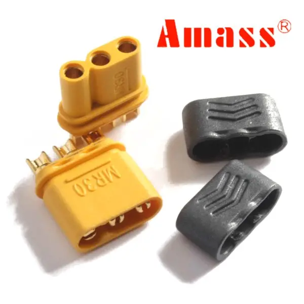 Amass Mr30 Connector Plug With Sheath Female & Male 1 Pair 1