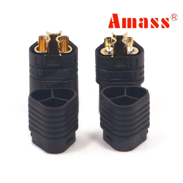 Amass Mt60 Three-Hole Plug Connector Black Male & Female 1 Pair 1