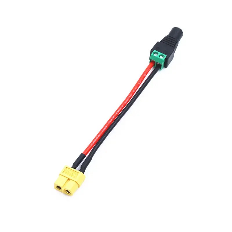 Amass Xt60 Connector Female To Dc 5.5Mm*2.5Mm / 5.5Mm*2.1Mm Diy Wire Cable For Rc Airplane 1