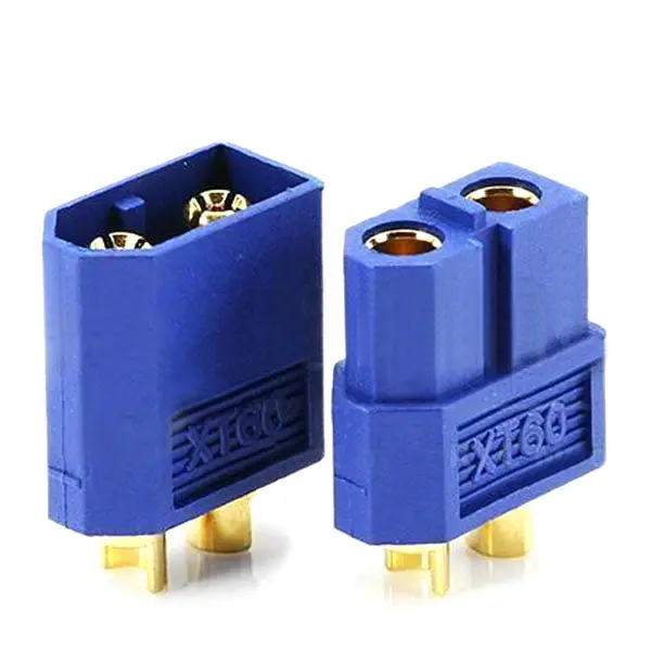 Amass Xt60 Male/Female Bullet Connector Plugs Blue For Rc Lipo Battery 1