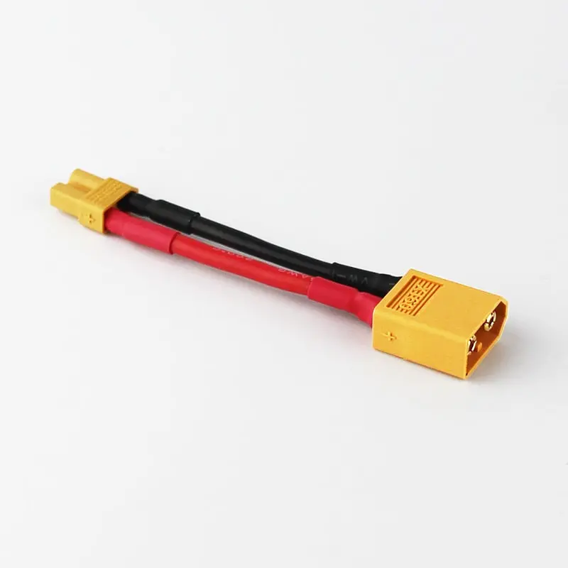 Amass Xt60 To Xt30 Male Female Soft 16Awg Silicone Plug Connector Adapter Cable Wire For Fpv Rc Lipo Battery Esc Motor Drone 1