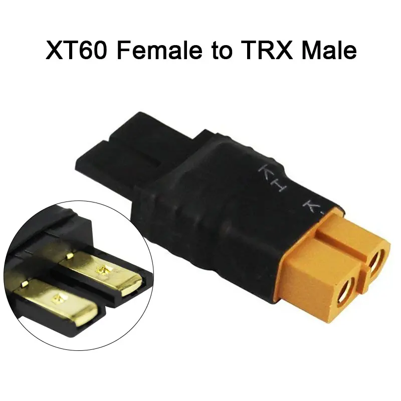AMASS XT60 to XT90/EC5/EC3/TRX/Deans/XT30U Adapter Set – Male/Female Connector Conversion Kit for RC LiPo Batteries