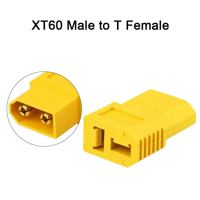AMASS XT60 to XT90/EC5/EC3/TRX/Deans/XT30U Adapter Set – Male/Female Connector Conversion Kit for RC LiPo Batteries