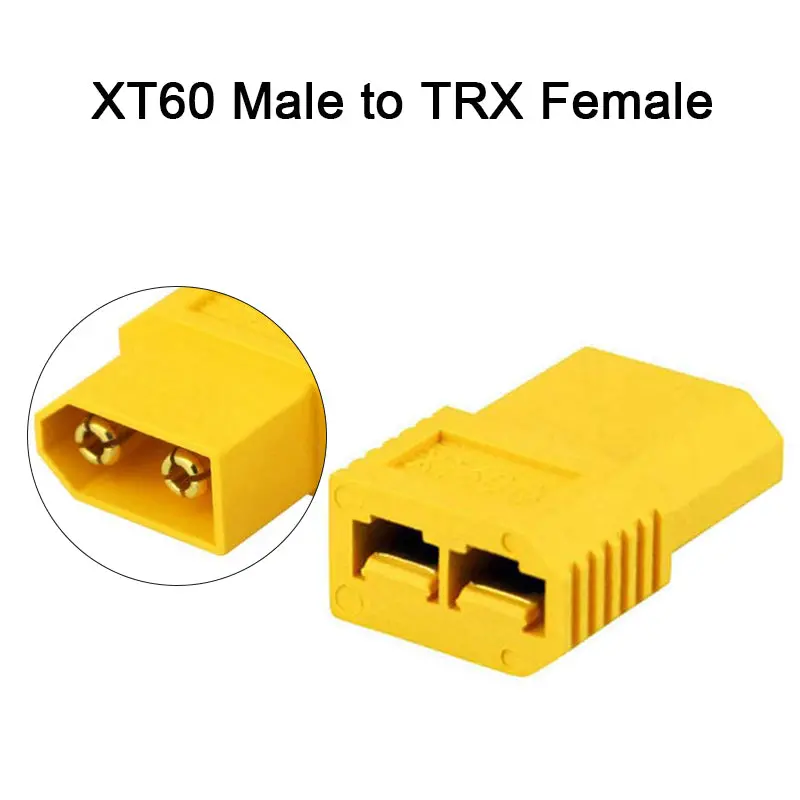 AMASS XT60 to XT90/EC5/EC3/TRX/Deans/XT30U Adapter Set – Male/Female Connector Conversion Kit for RC LiPo Batteries